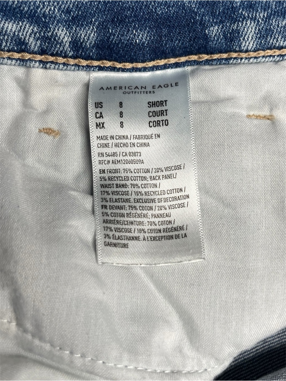 American Eagle Outfitters Strigid Medium Blue Denim Jeans - Picture 8 of 8